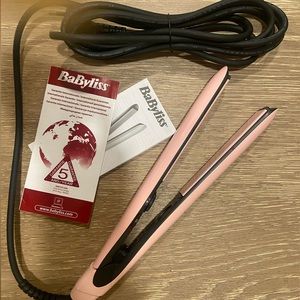 Babyliss Pro Pink hair straightener (European plug) - NEW